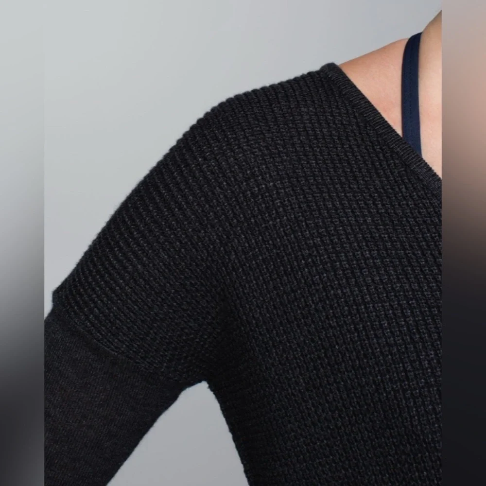 Lululemon The Sweater Life Knit Long Sleeve Shirt Top